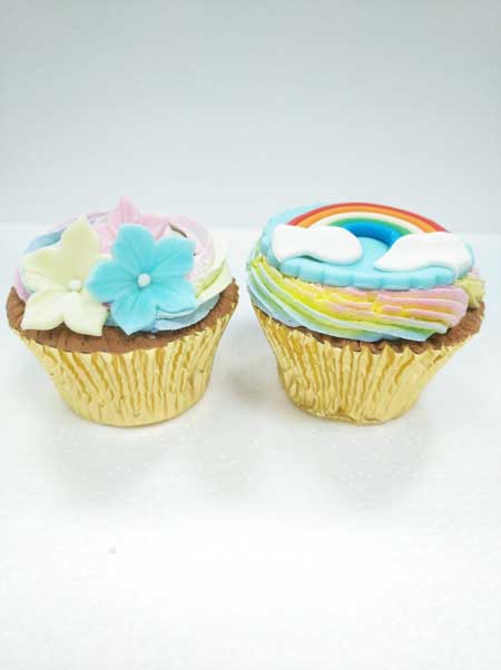 cupcakes arcoiris